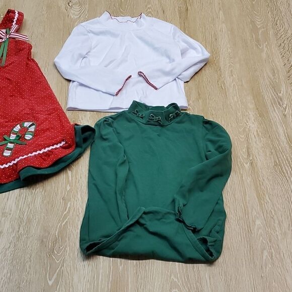 Girl's Rare Too!  Candy cane overall dress - Picture 2 of 10